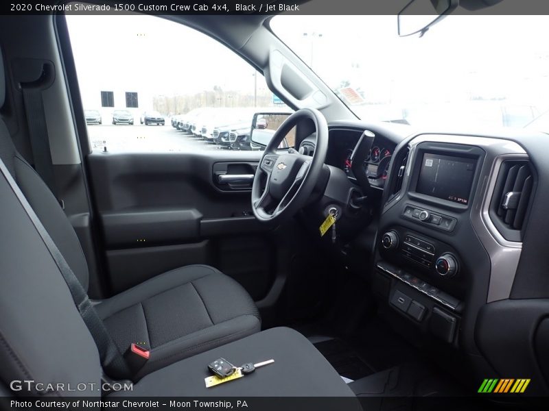 Black / Jet Black 2020 Chevrolet Silverado 1500 Custom Crew Cab 4x4