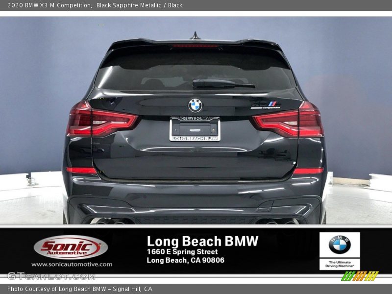 Black Sapphire Metallic / Black 2020 BMW X3 M Competition