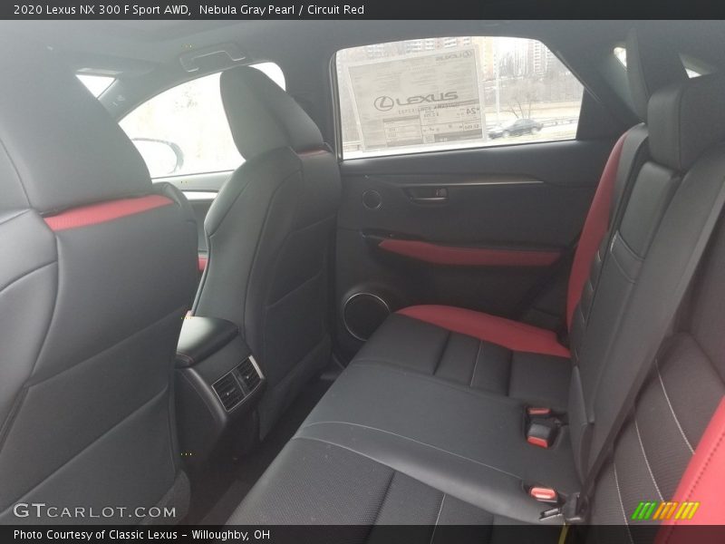 Rear Seat of 2020 NX 300 F Sport AWD
