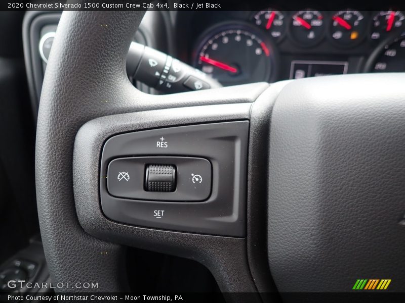 Black / Jet Black 2020 Chevrolet Silverado 1500 Custom Crew Cab 4x4