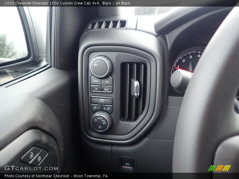 Black / Jet Black 2020 Chevrolet Silverado 1500 Custom Crew Cab 4x4