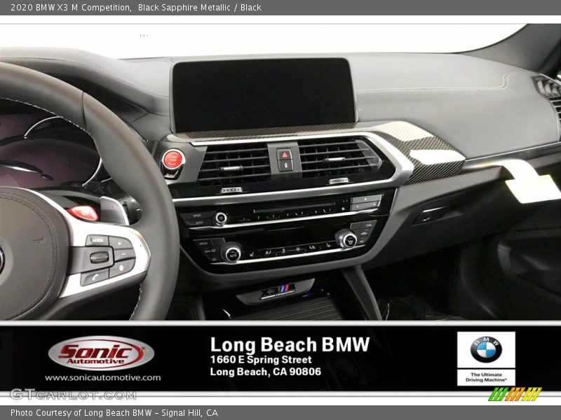 Black Sapphire Metallic / Black 2020 BMW X3 M Competition