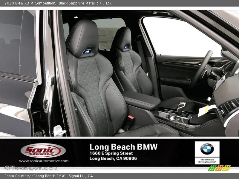 Black Sapphire Metallic / Black 2020 BMW X3 M Competition