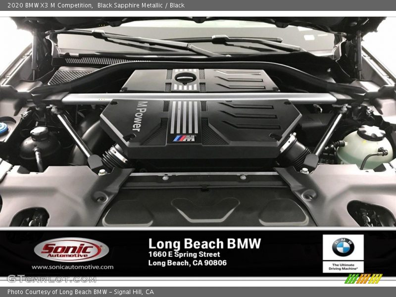 Black Sapphire Metallic / Black 2020 BMW X3 M Competition