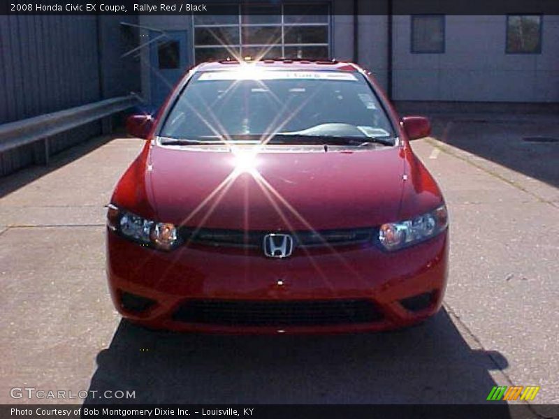 Rallye Red / Black 2008 Honda Civic EX Coupe