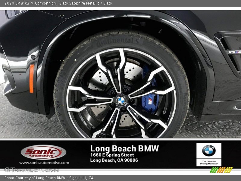Black Sapphire Metallic / Black 2020 BMW X3 M Competition