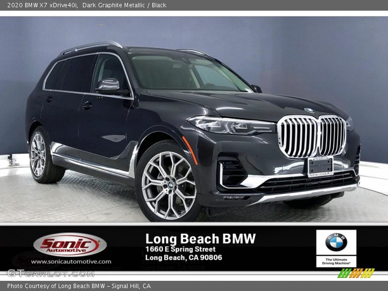 Dark Graphite Metallic / Black 2020 BMW X7 xDrive40i
