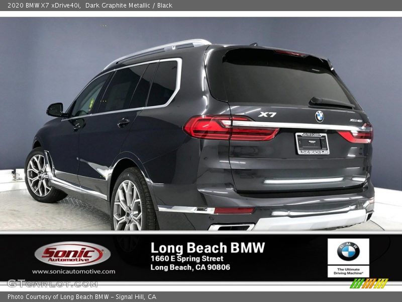 Dark Graphite Metallic / Black 2020 BMW X7 xDrive40i