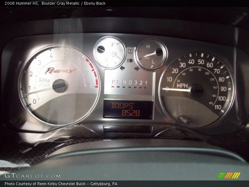Boulder Gray Metallic / Ebony Black 2008 Hummer H3