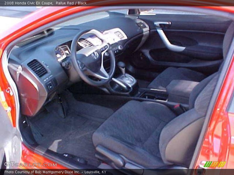 Rallye Red / Black 2008 Honda Civic EX Coupe