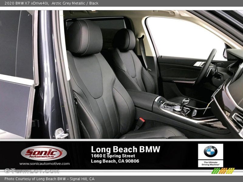 Arctic Grey Metallic / Black 2020 BMW X7 xDrive40i