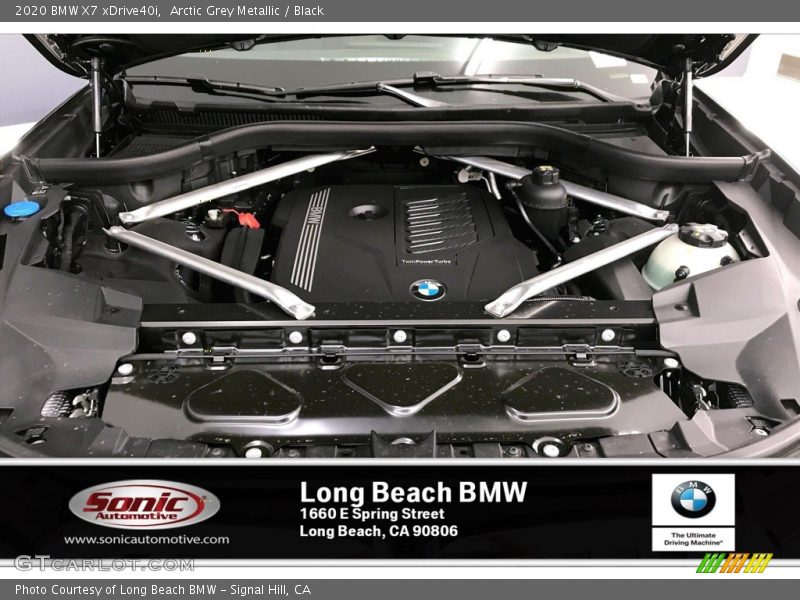 Arctic Grey Metallic / Black 2020 BMW X7 xDrive40i