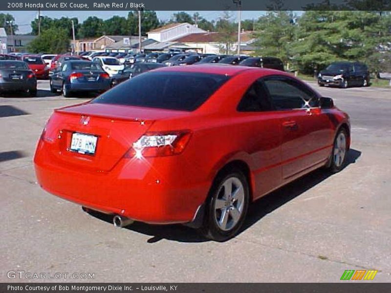 Rallye Red / Black 2008 Honda Civic EX Coupe
