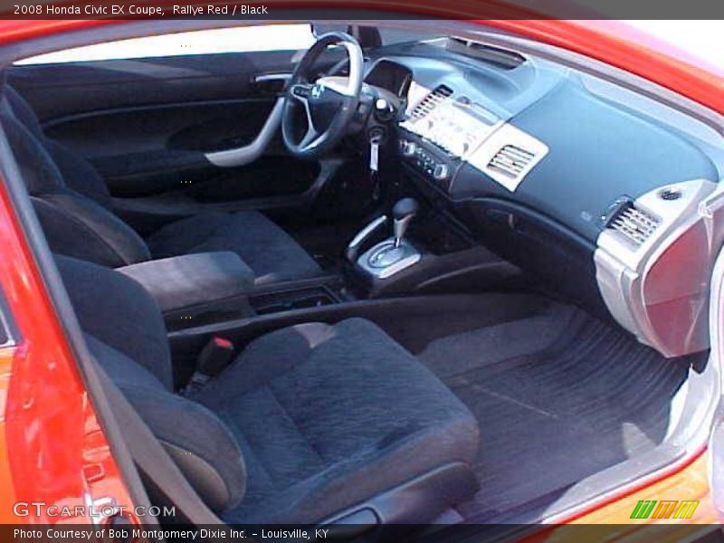 Rallye Red / Black 2008 Honda Civic EX Coupe