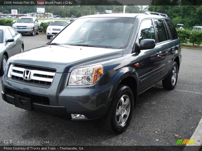 Sage Brush Pearl / Gray 2006 Honda Pilot EX