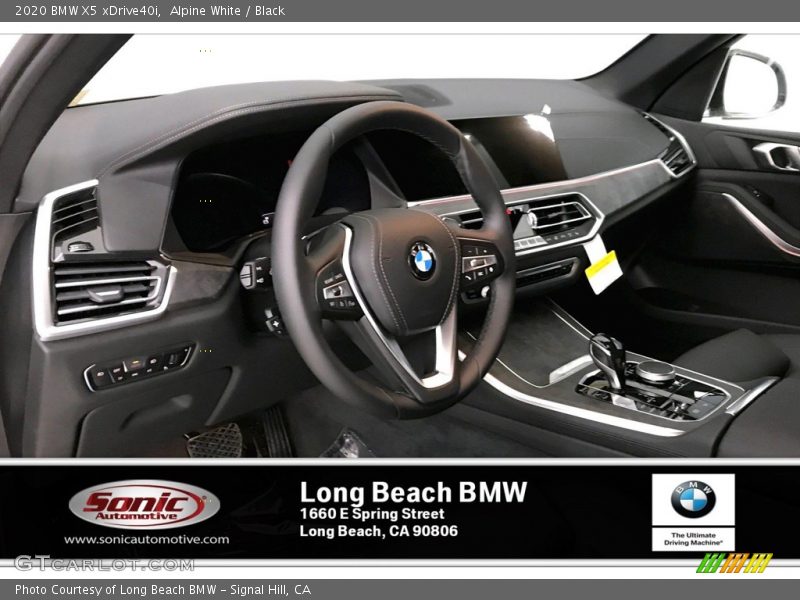 Alpine White / Black 2020 BMW X5 xDrive40i