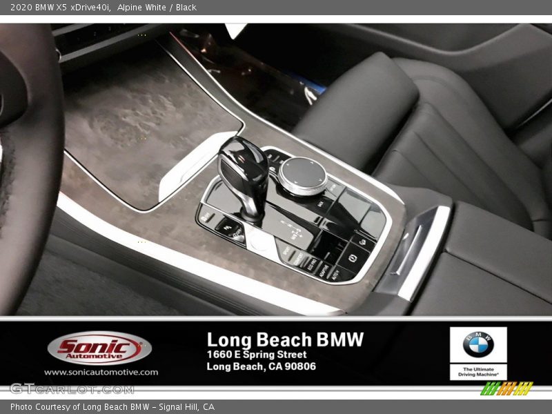Alpine White / Black 2020 BMW X5 xDrive40i
