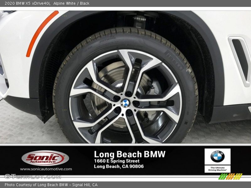 Alpine White / Black 2020 BMW X5 xDrive40i