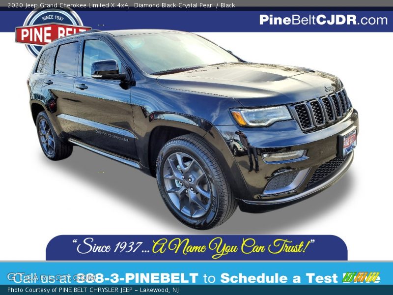 Diamond Black Crystal Pearl / Black 2020 Jeep Grand Cherokee Limited X 4x4