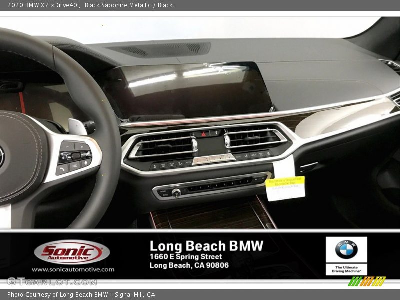 Black Sapphire Metallic / Black 2020 BMW X7 xDrive40i