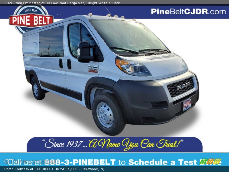 Bright White / Black 2020 Ram ProMaster 2500 Low Roof Cargo Van