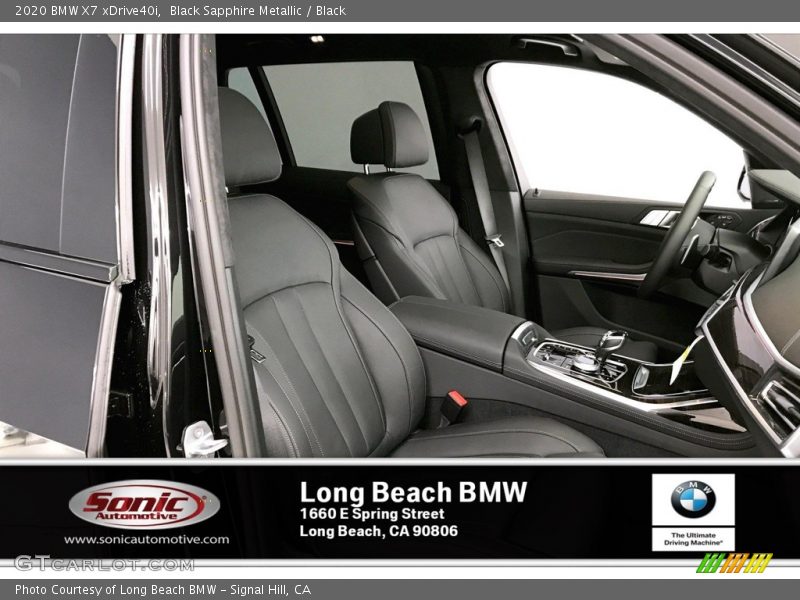 Black Sapphire Metallic / Black 2020 BMW X7 xDrive40i