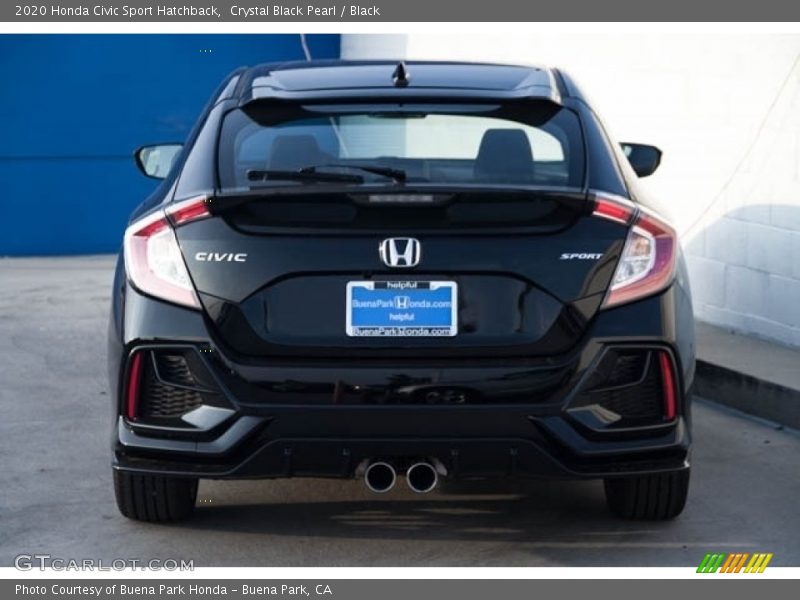 Crystal Black Pearl / Black 2020 Honda Civic Sport Hatchback