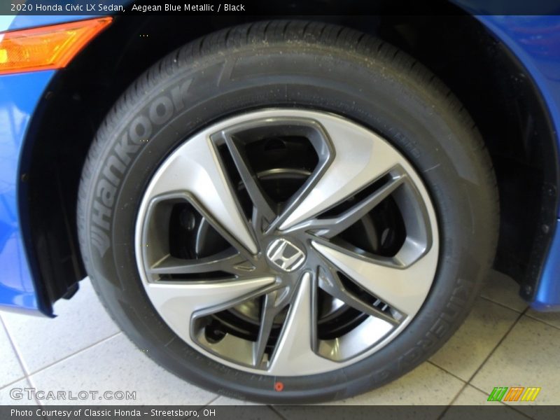 Aegean Blue Metallic / Black 2020 Honda Civic LX Sedan