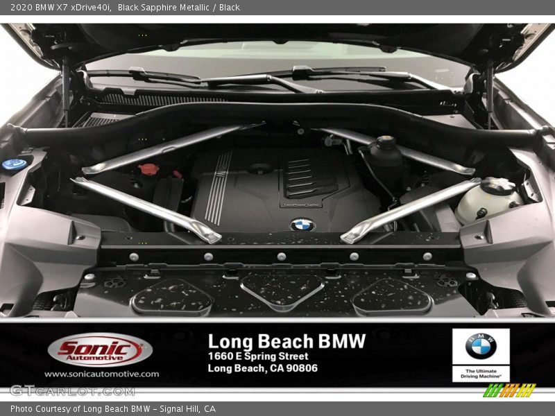 Black Sapphire Metallic / Black 2020 BMW X7 xDrive40i