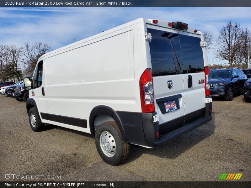 Bright White / Black 2020 Ram ProMaster 2500 Low Roof Cargo Van