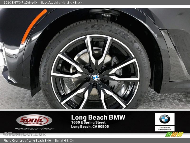 Black Sapphire Metallic / Black 2020 BMW X7 xDrive40i