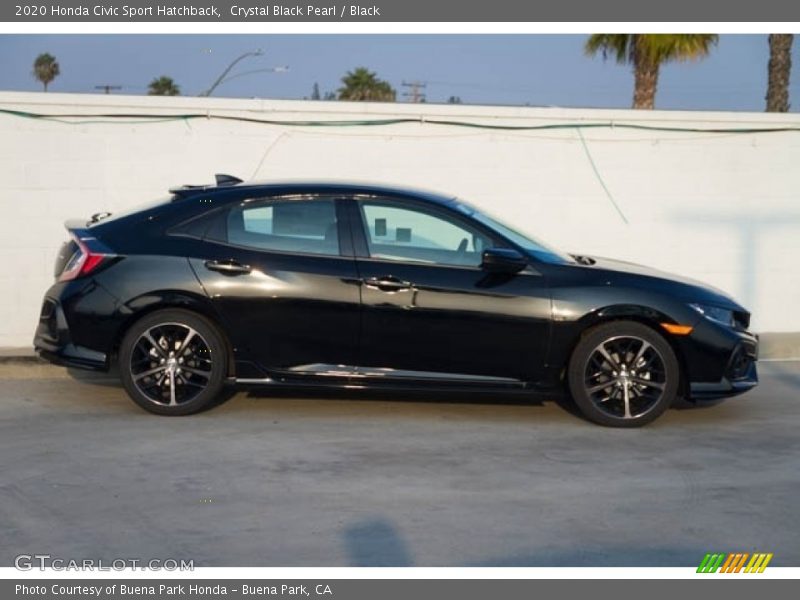 Crystal Black Pearl / Black 2020 Honda Civic Sport Hatchback