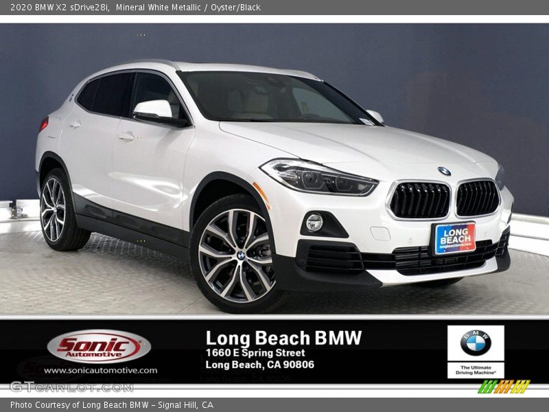 Mineral White Metallic / Oyster/Black 2020 BMW X2 sDrive28i