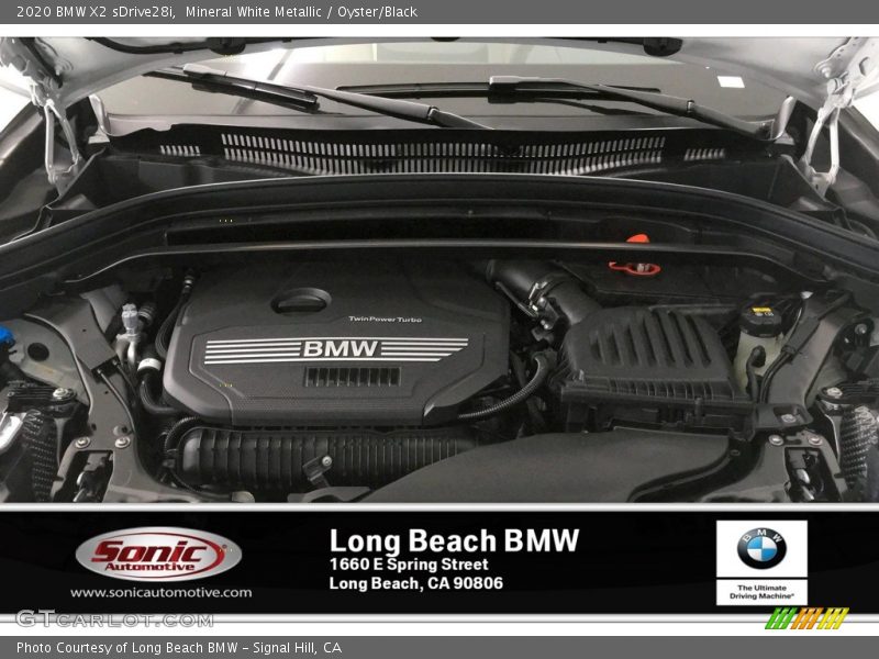 Mineral White Metallic / Oyster/Black 2020 BMW X2 sDrive28i