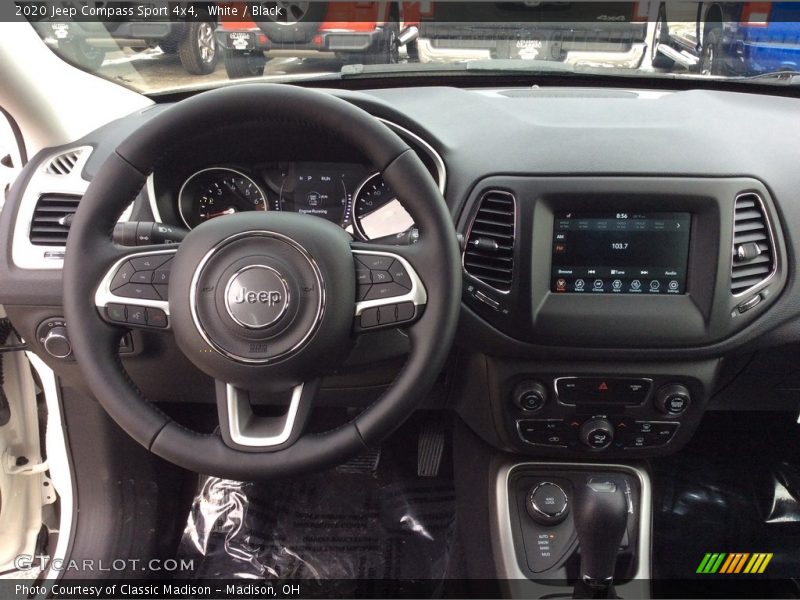 White / Black 2020 Jeep Compass Sport 4x4