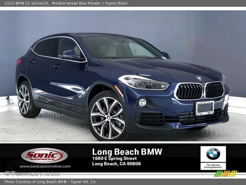 Mediterranean Blue Metallic / Oyster/Black 2020 BMW X2 sDrive28i