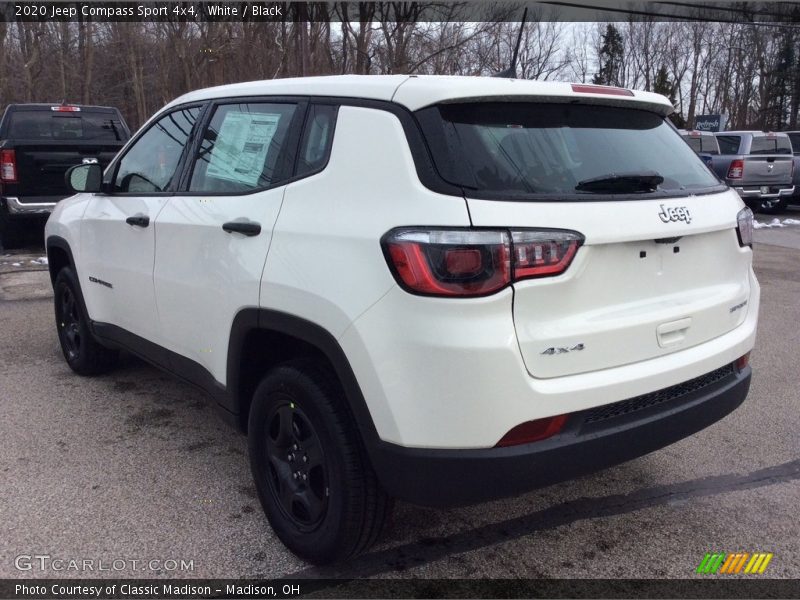 White / Black 2020 Jeep Compass Sport 4x4