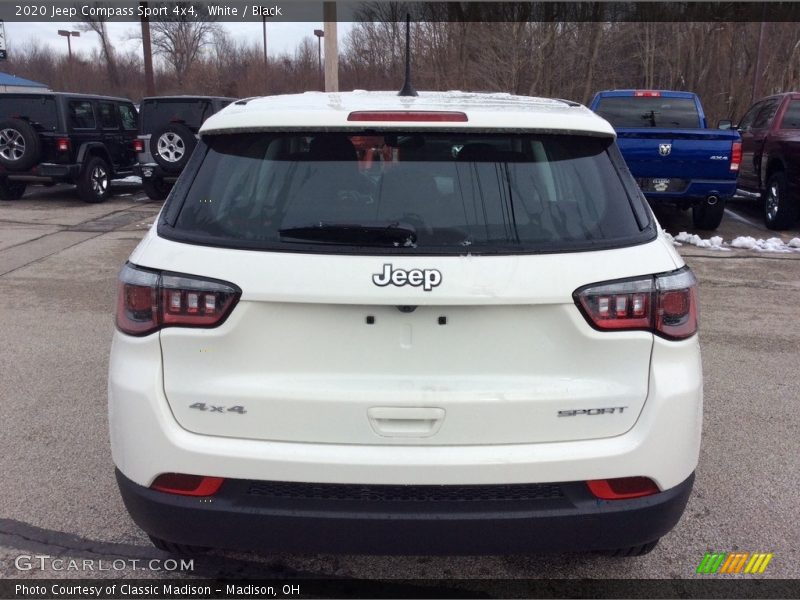 White / Black 2020 Jeep Compass Sport 4x4