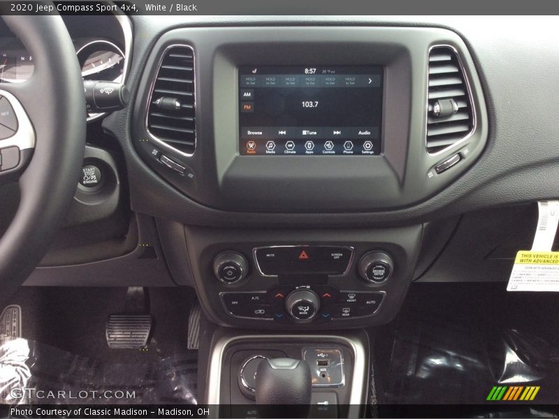 White / Black 2020 Jeep Compass Sport 4x4