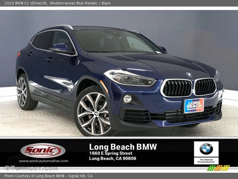 Mediterranean Blue Metallic / Black 2020 BMW X2 sDrive28i