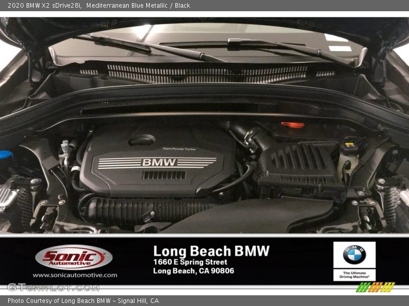 Mediterranean Blue Metallic / Black 2020 BMW X2 sDrive28i