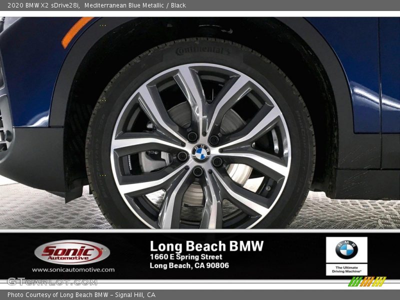 Mediterranean Blue Metallic / Black 2020 BMW X2 sDrive28i