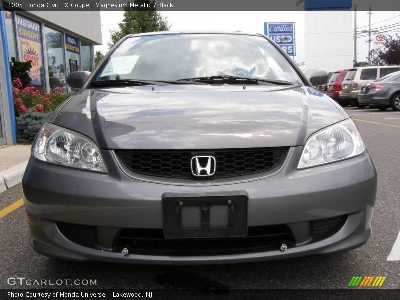 Magnesium Metallic / Black 2005 Honda Civic EX Coupe