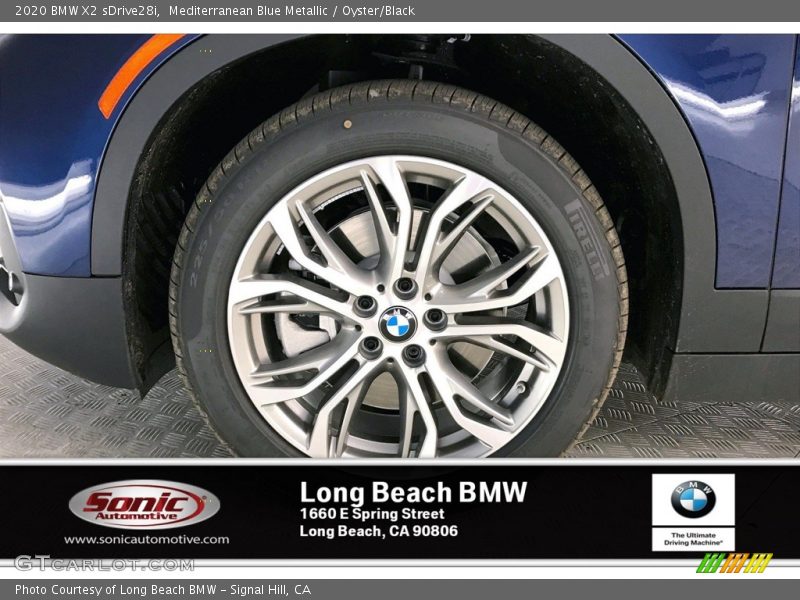 Mediterranean Blue Metallic / Oyster/Black 2020 BMW X2 sDrive28i
