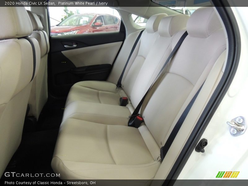 Platinum White Pearl / Ivory 2020 Honda Civic LX Sedan