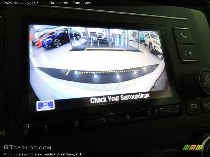 Platinum White Pearl / Ivory 2020 Honda Civic LX Sedan
