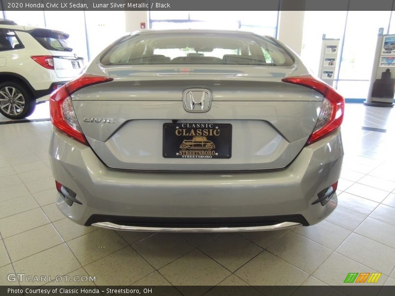 Lunar Silver Metallic / Black 2020 Honda Civic LX Sedan