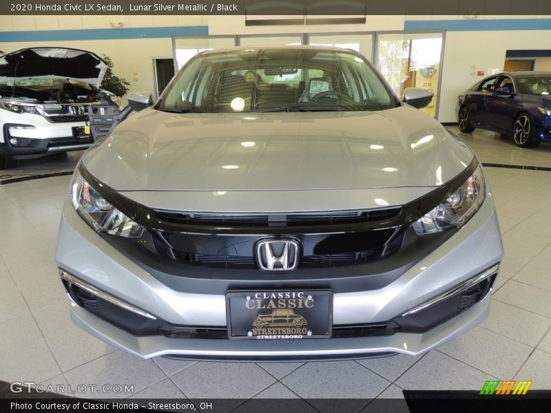 Lunar Silver Metallic / Black 2020 Honda Civic LX Sedan
