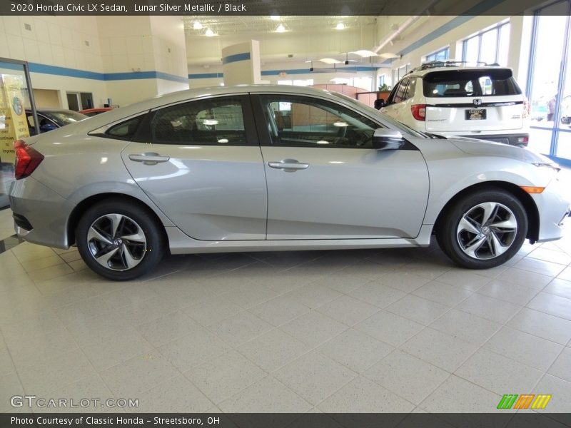 Lunar Silver Metallic / Black 2020 Honda Civic LX Sedan