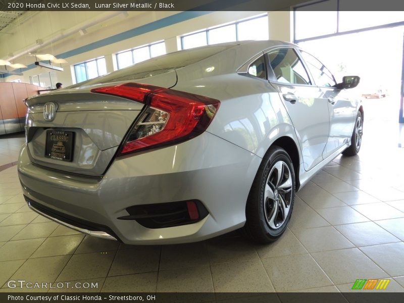 Lunar Silver Metallic / Black 2020 Honda Civic LX Sedan